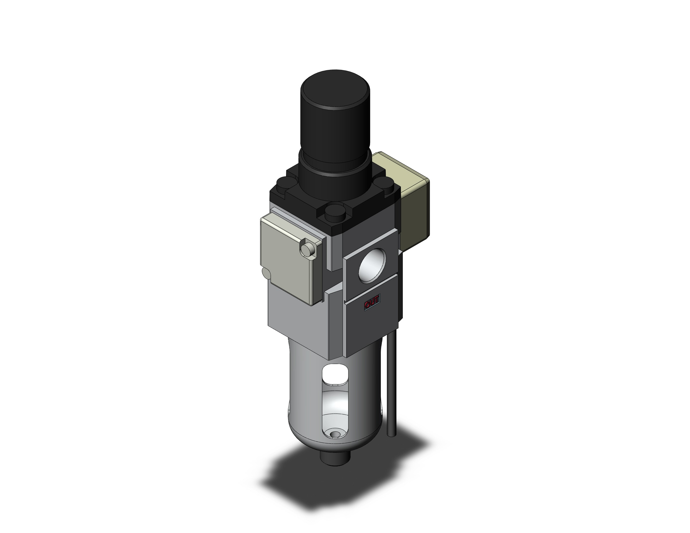 SMC AWM20-N02E1-6CRZ mist separator/regulator, FILTER/REGULATOR, W/MICRO MIST SEPARATOR