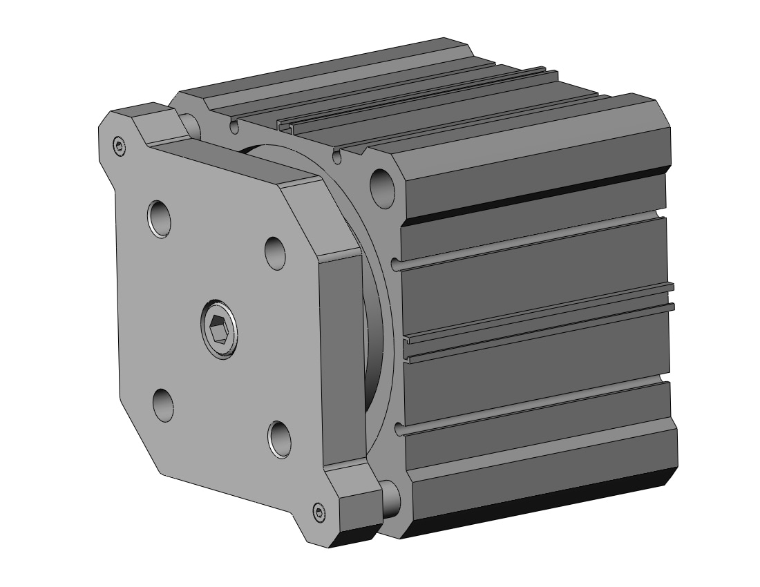 SMC CQMA100TN-45 compact guide rod cylinder, cqm, COMPACT CYLINDER W/GUIDE