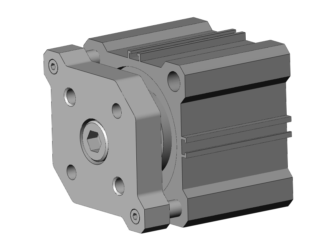 SMC CQMA50TF-20 compact guide rod cylinder, cqm, COMPACT CYLINDER W/GUIDE