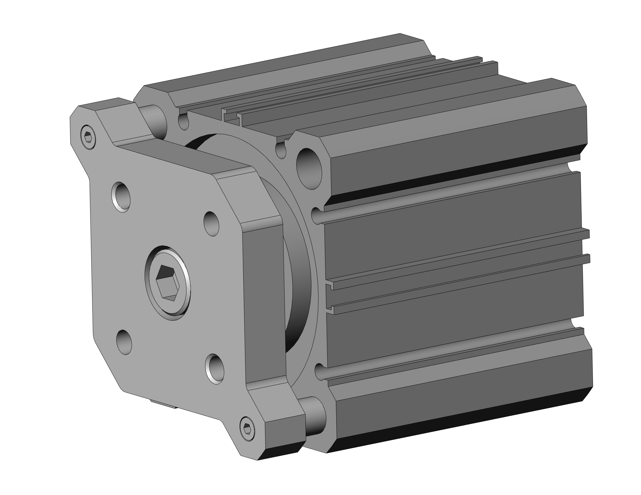 SMC CQMA63-40 cyl, compact, CQM COMPACT GUIDE ROD CYLINDER