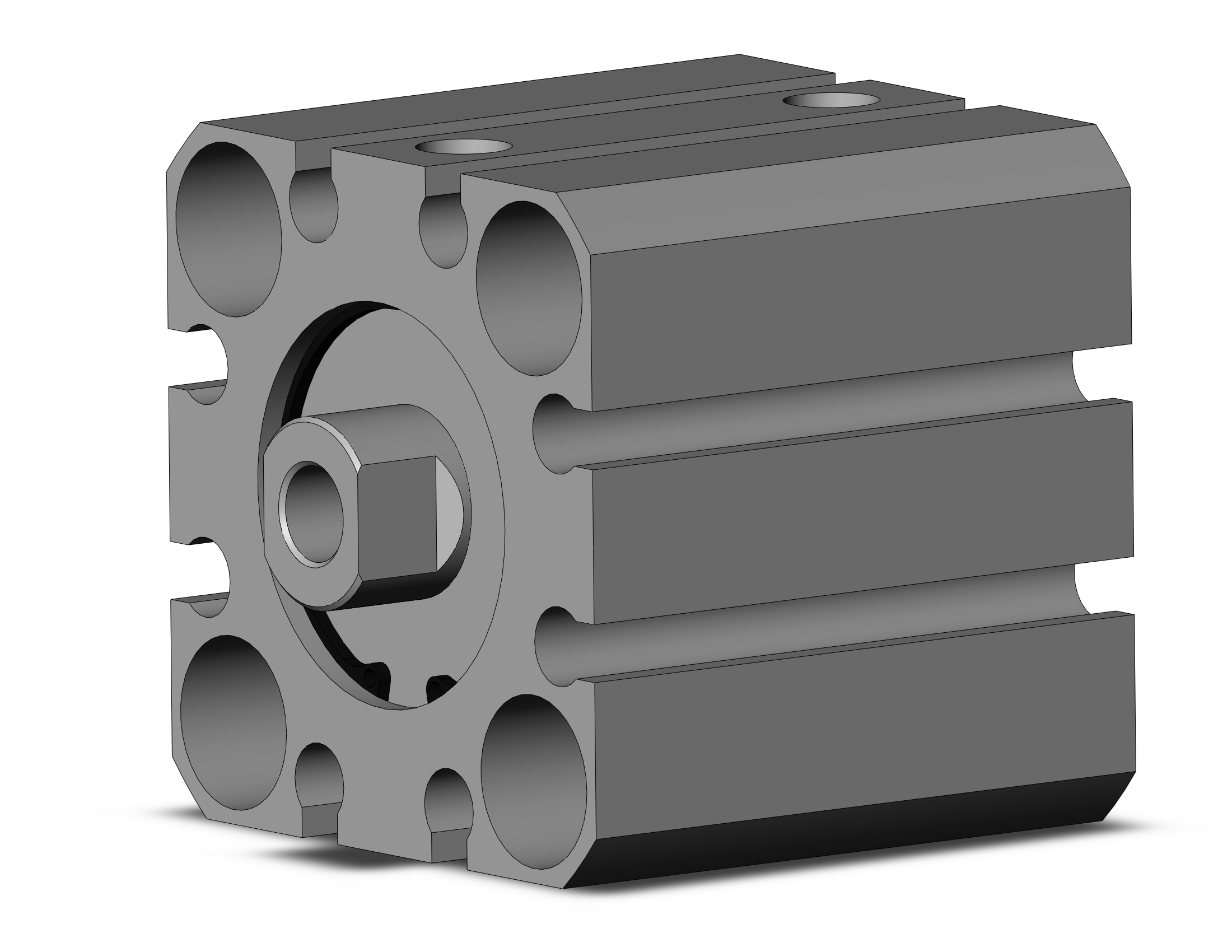 SMC CQSBS20-10DC cyl, dbl act, anti-lateral, CQS COMPACT CYLINDER