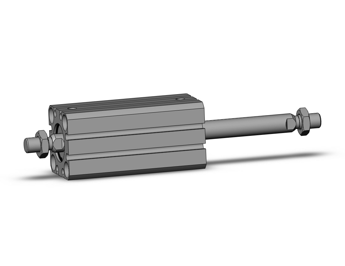 SMC CQSWB20-50DM cyl, compact, dbl rod, CQS COMPACT CYLINDER