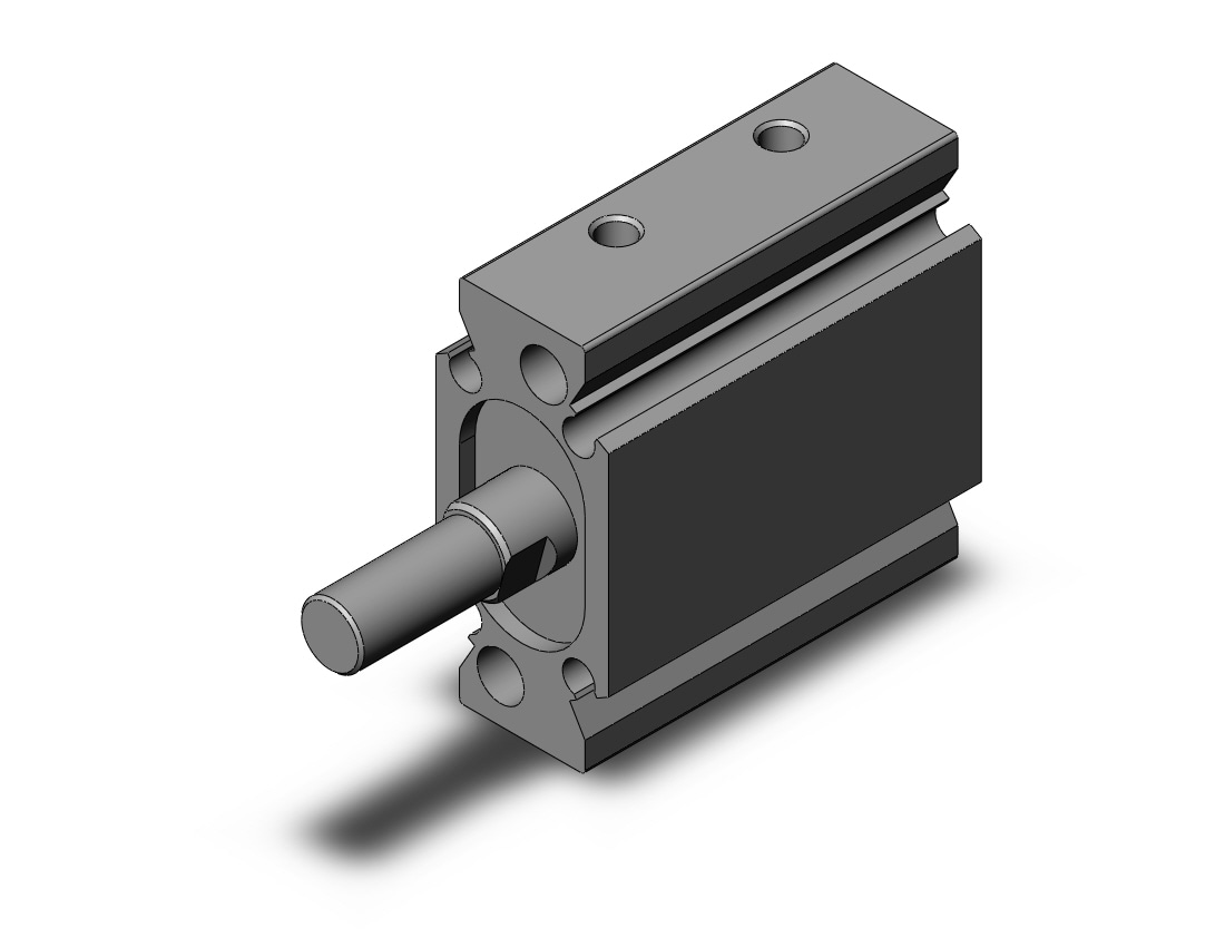 SMC CQUB20-5M cyl, compact, plate type, CQU COMPACT PLATE CYLINDER