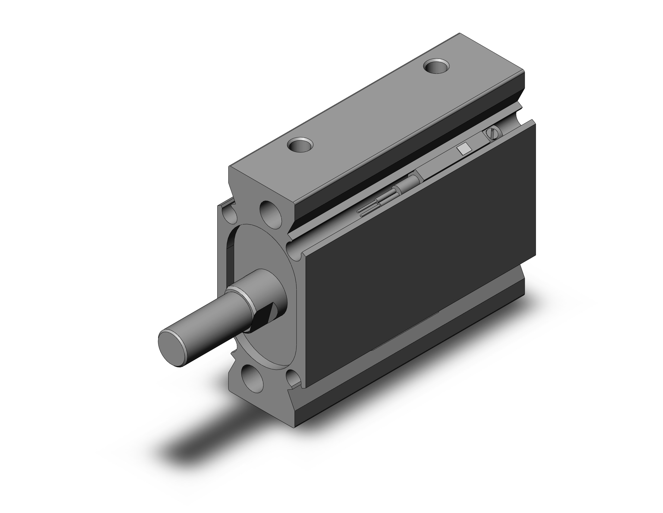 SMC CQUB25-20M-A93 cyl, compact, plate type, CQU COMPACT PLATE CYLINDER