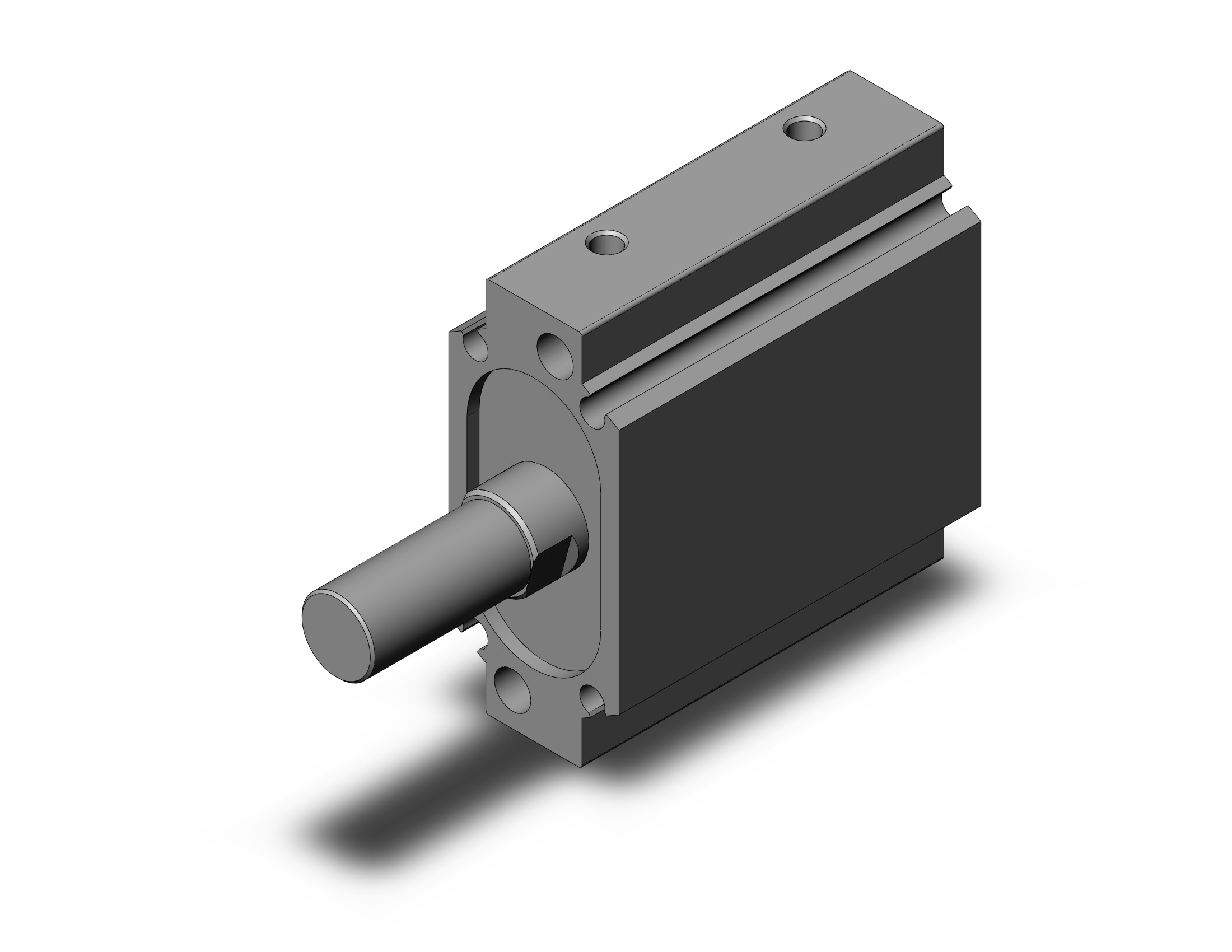 SMC CQUB32-10M cyl, compact, plate type, CQU COMPACT PLATE CYLINDER