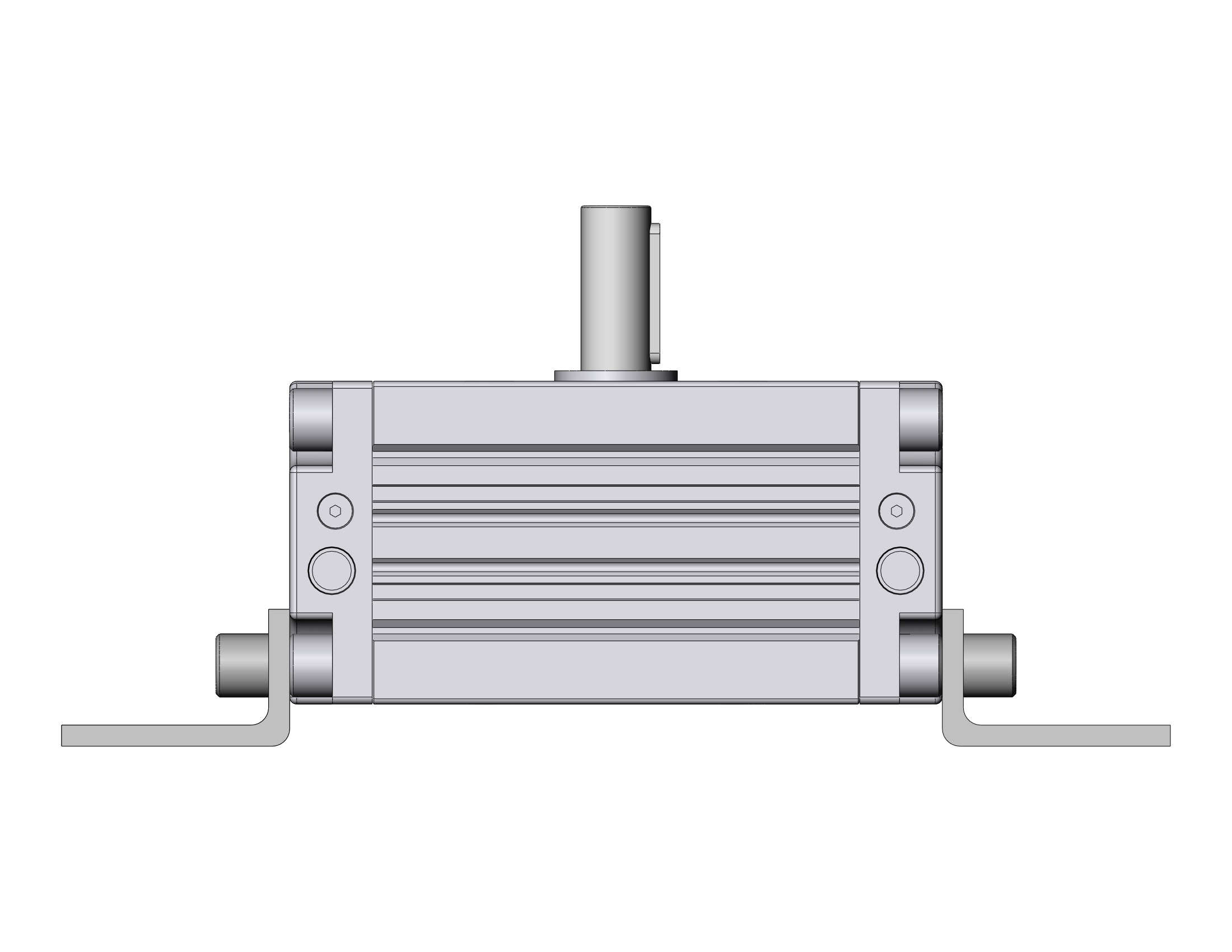 SMC CRA1LS80TT-90CZ actuator, rotary, rack & pinion type, ROTARY ACTUATOR