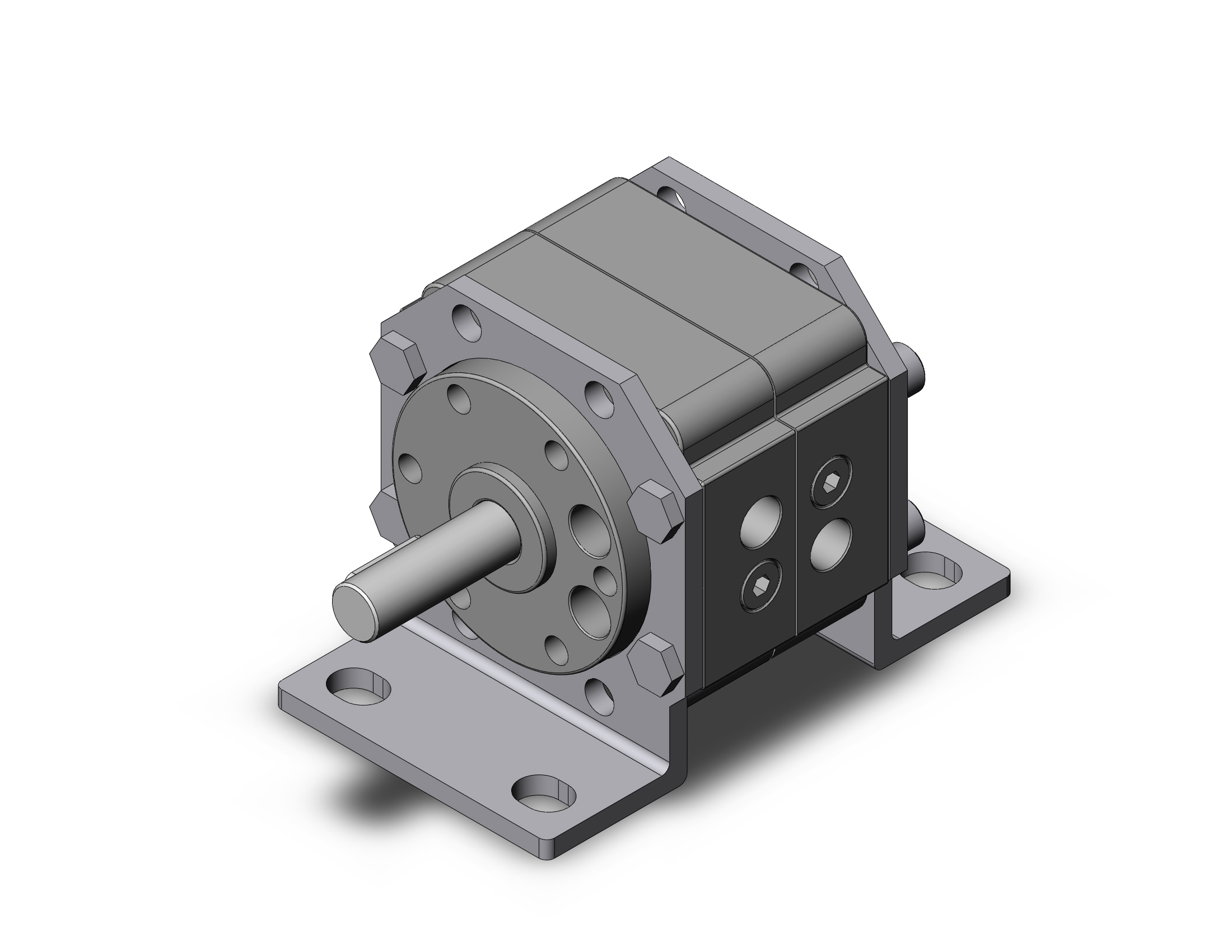 SMC CRB1LW50-280S-XN actuator, rotary, mini/vane, CRB1BW ROTARY ACTUATOR