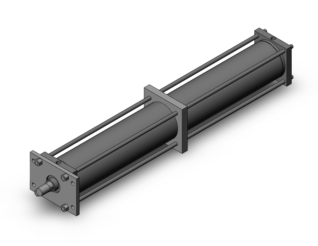 SMC CS1FN300-2100 cyl, air, non-lube, CS1/CS2 TIE ROD CYLINDER