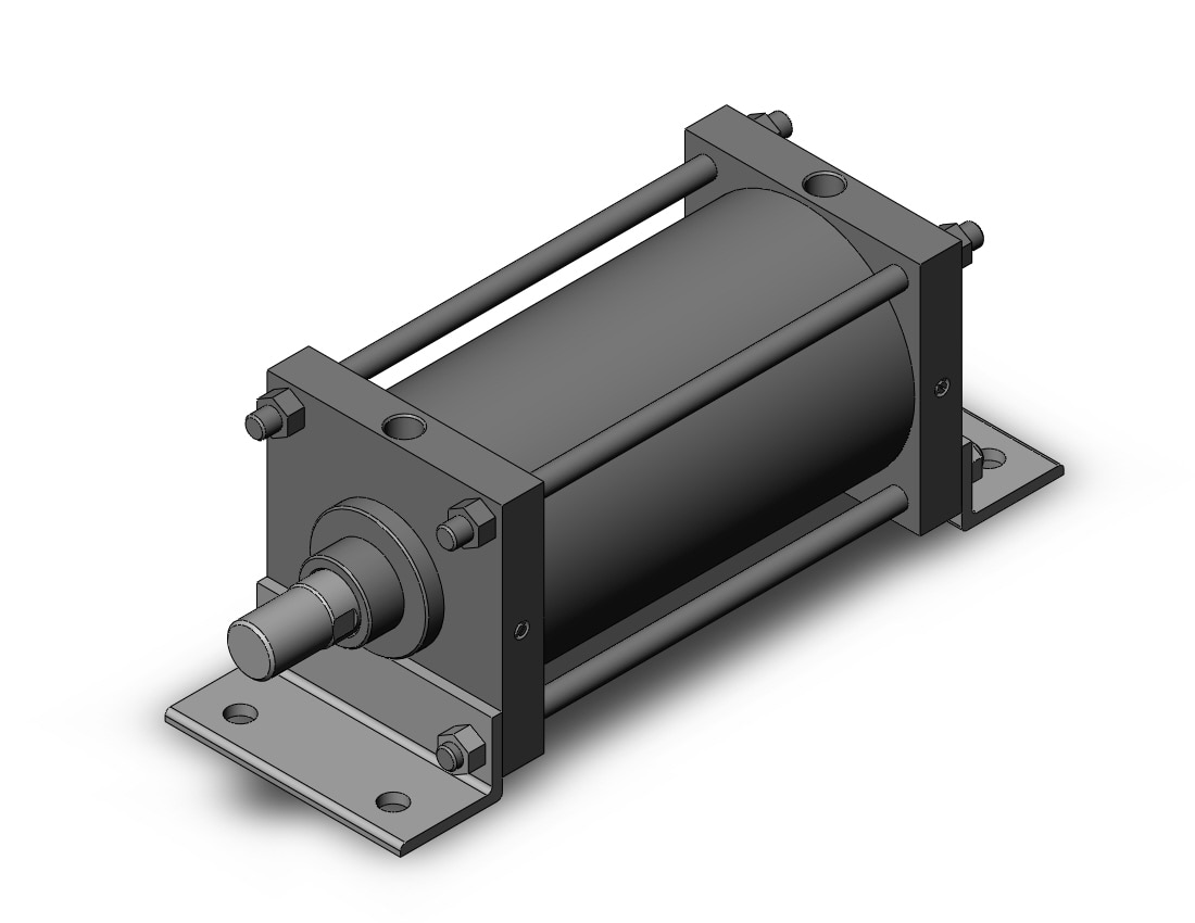 SMC CS1LN250TN-400 cs1 base cylinder, CS1/CS2 TIE ROD CYLINDER