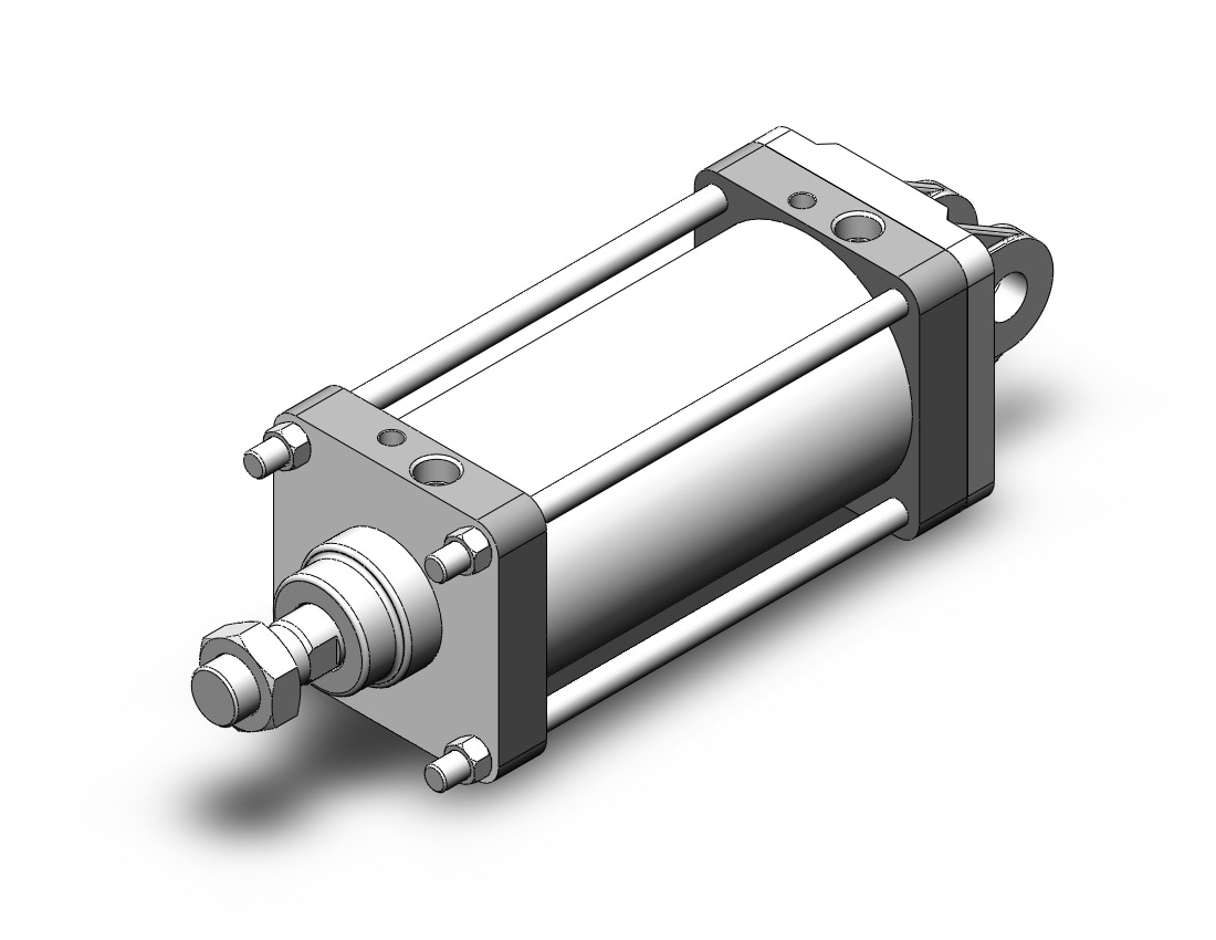 SMC CS2D125TN-200 125mm cs1/cs2 double-acting, CS1/CS2 TIE ROD CYLINDER