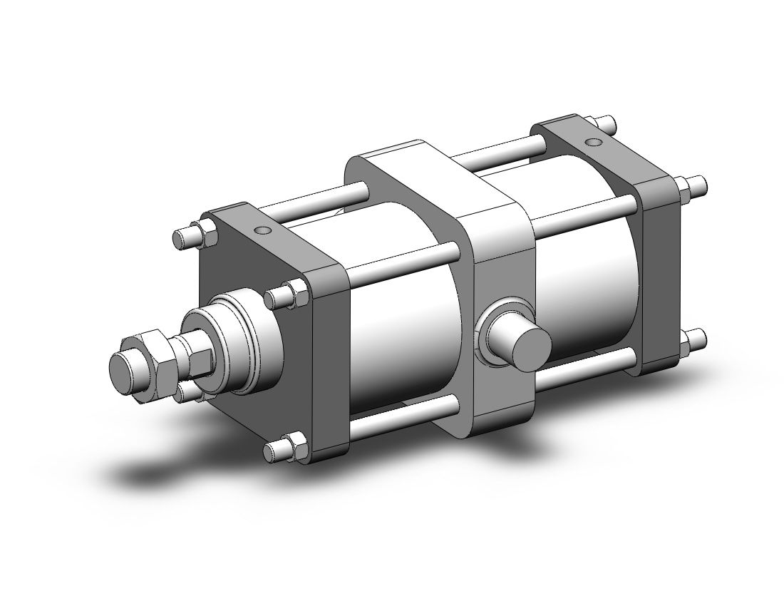 SMC CS2T125-200-XC3DA cs2 base cylinder, CS1/CS2 TIE ROD CYLINDER