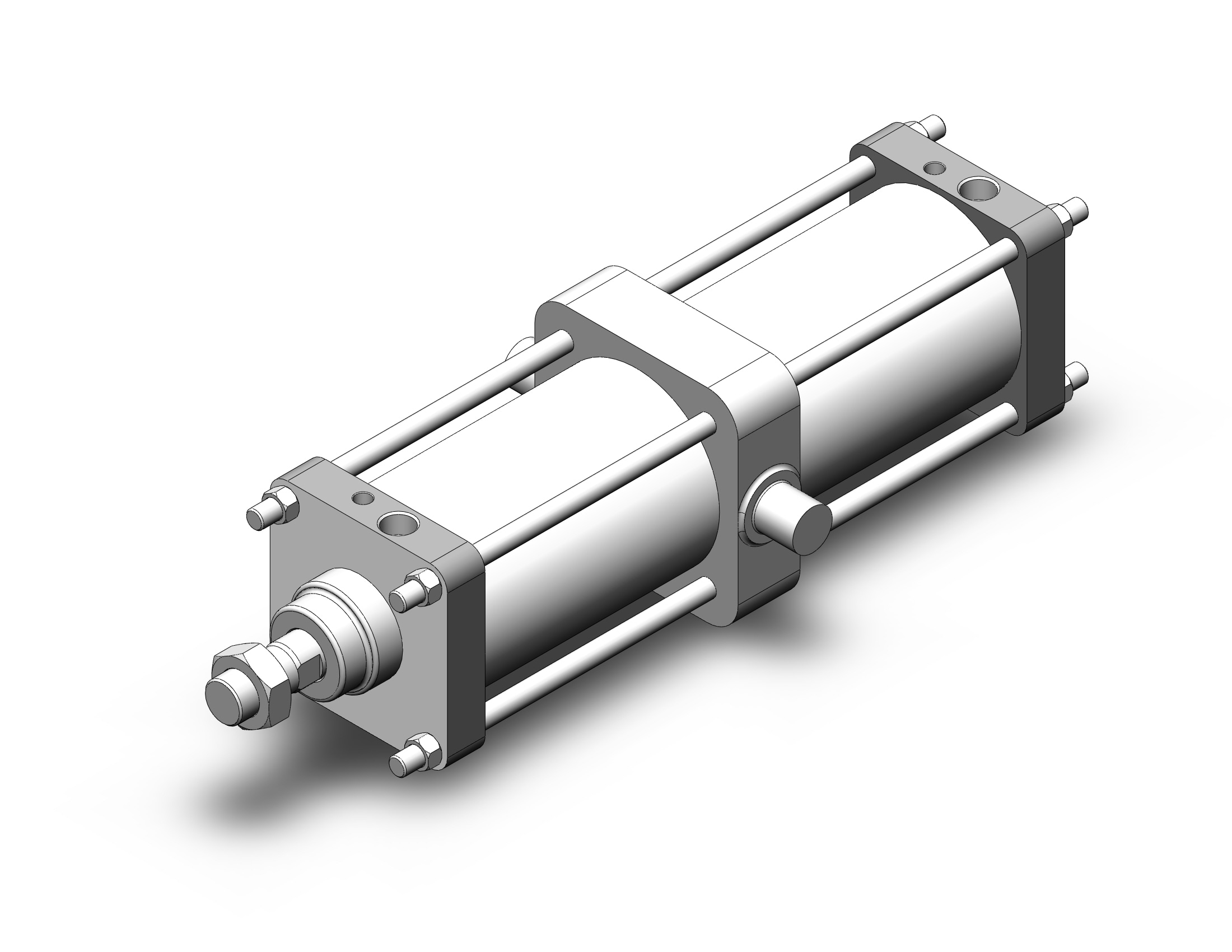 SMC CS2T125-400 125mm cs1/cs2 double-acting, CS1/CS2 TIE ROD CYLINDER