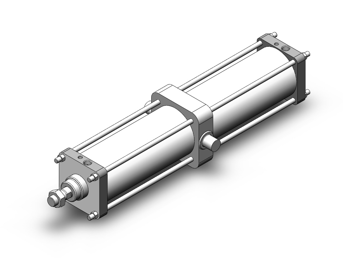 SMC CS2T140TN-700 140mm cs1/cs2 double-acting, CS1/CS2 TIE ROD CYLINDER