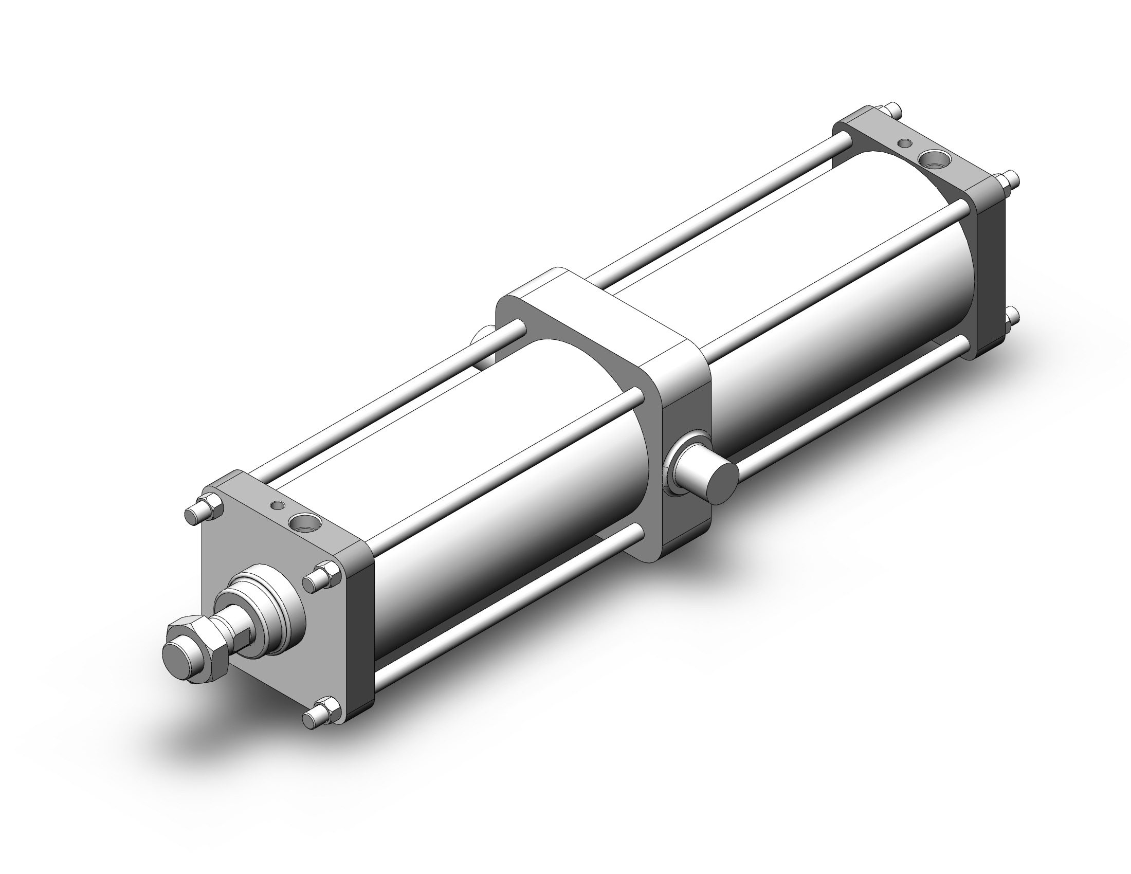 SMC CS2T160TN-700 160mm cs1/cs2 double-acting, CS1/CS2 TIE ROD CYLINDER