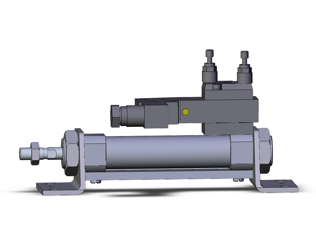 SMC CVM5L20-50-15DZ cyl w/valve, CVM BAND CYL W/VALVE