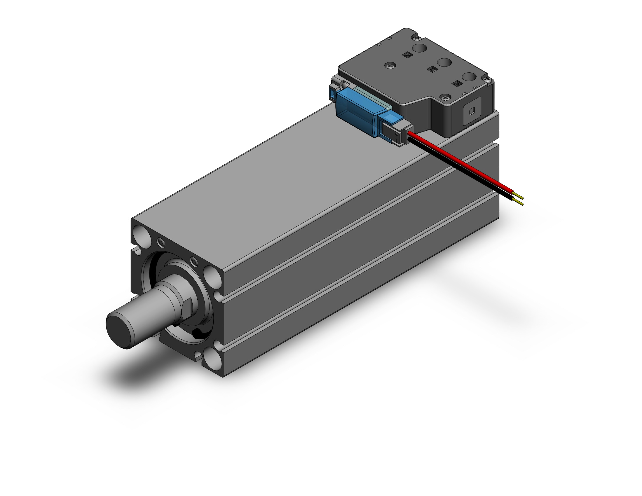 SMC CVQB32-100M-5MZ cyl w/valve, CVQ COMPACT CYLINDER W/VALVE