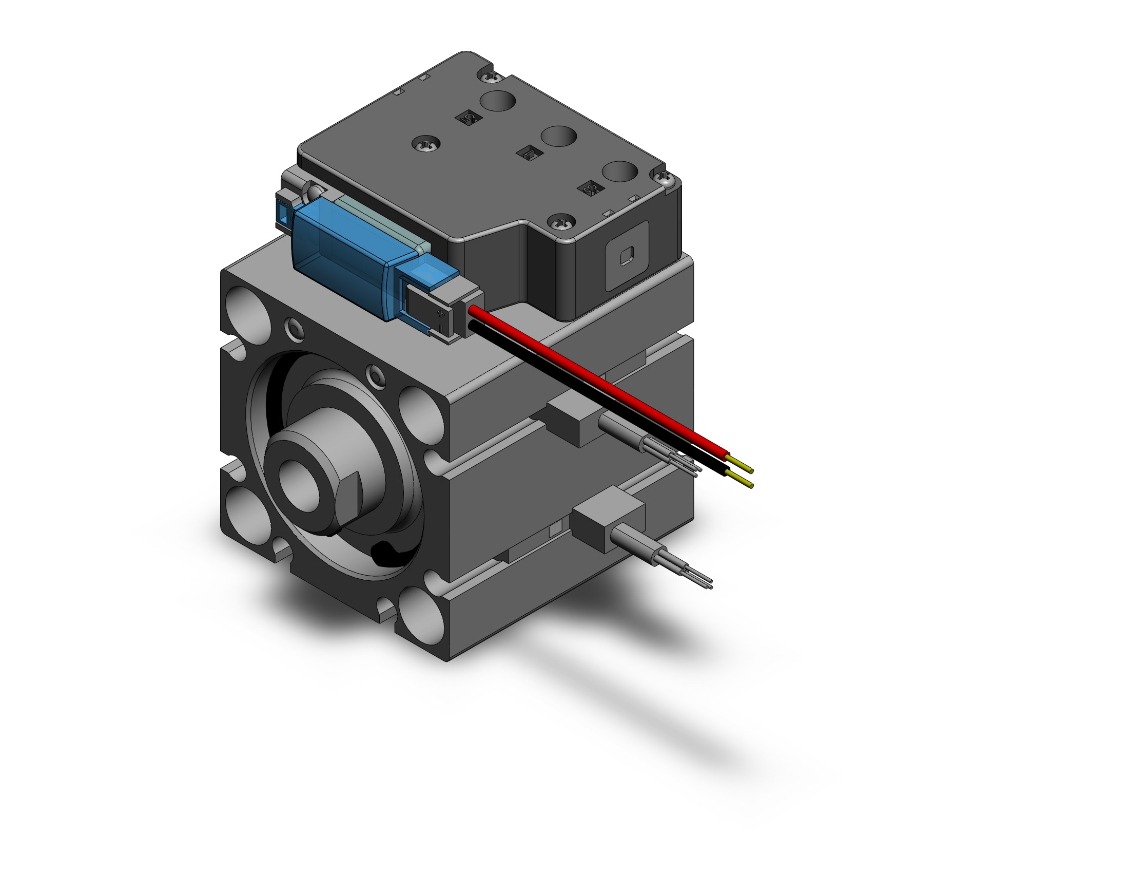 SMC CVQB32-15-M9NWV-6MS compact cylinder with solenoid valve, COMPACT CYLINDER W/VALVE