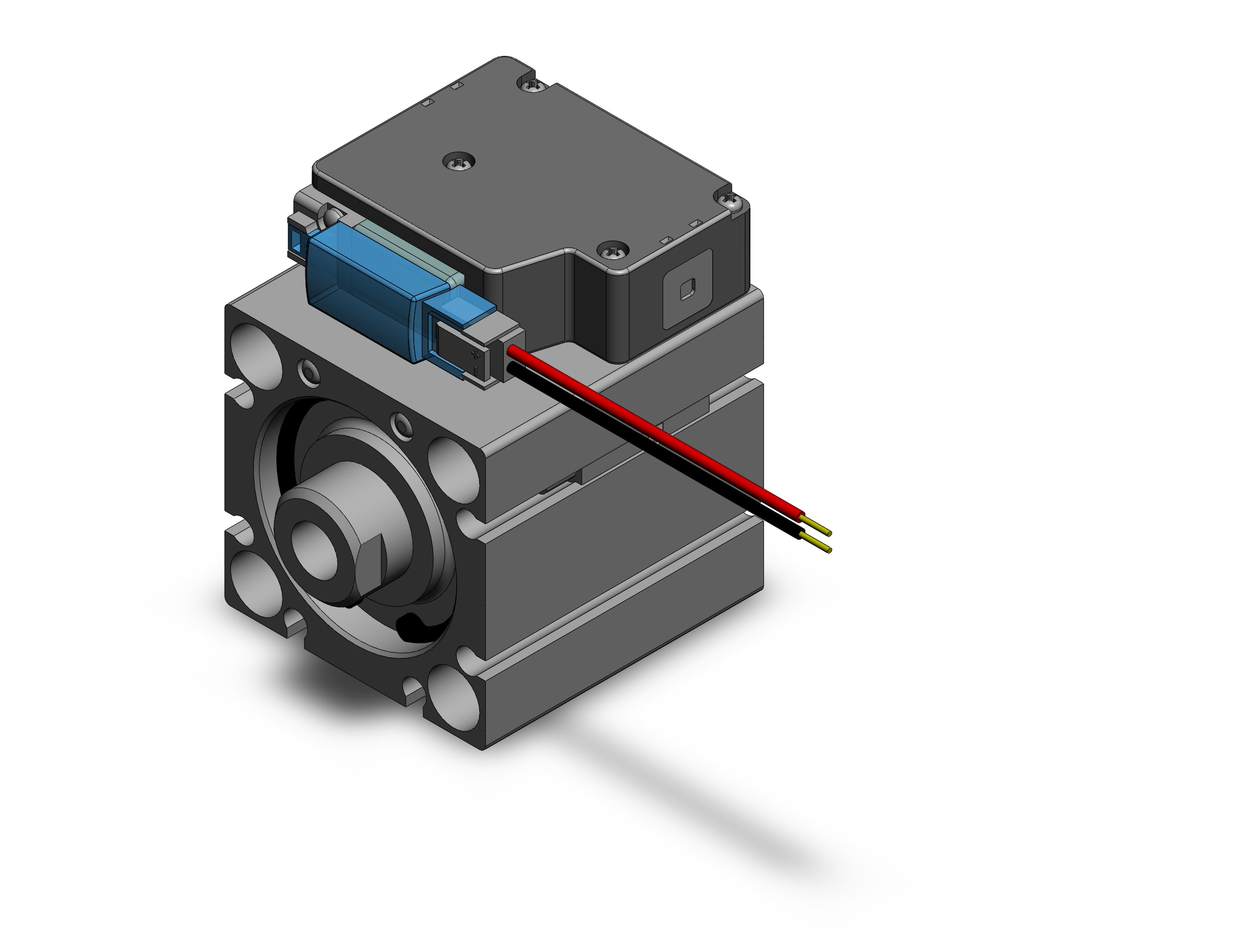 SMC CVQB32-15-M9PWSAPCS-5MZP compact cyl w/valve, CVQ COMPACT CYLINDER W/VALVE