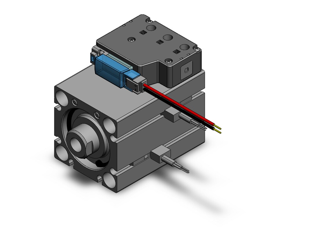 SMC CVQB32-30-M9NWV-5MU compact cylinder with solenoid valve, COMPACT CYLINDER W/VALVE