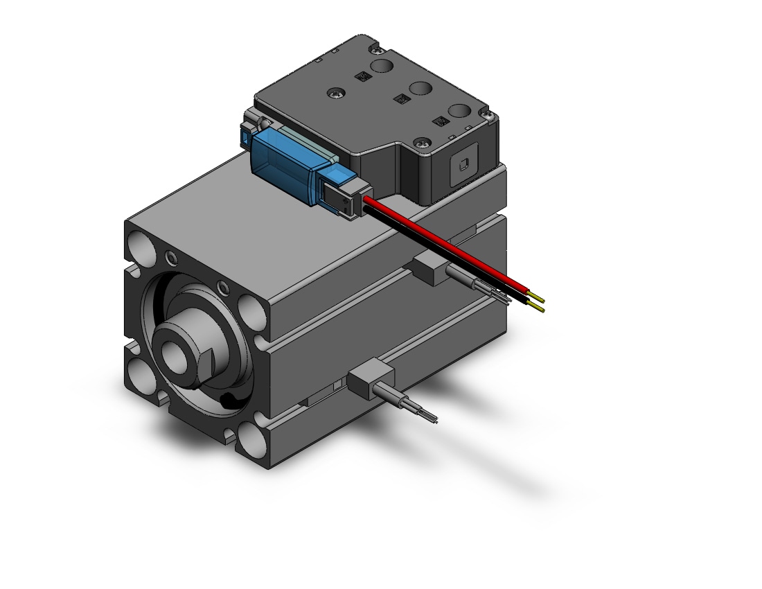 SMC CVQB32-40-M9NWV-5MU compact cylinder with solenoid valve, COMPACT CYLINDER W/VALVE