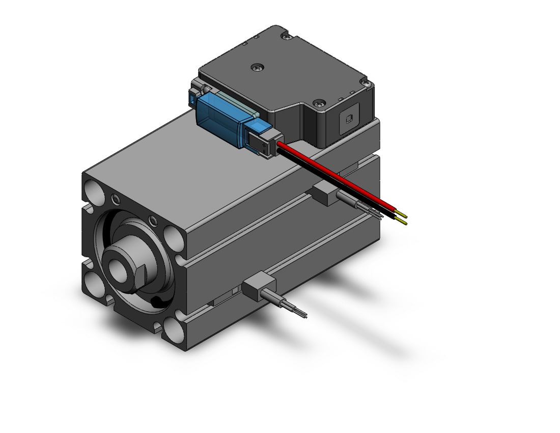 SMC CVQB32-50-M9NWVL-5MP compact cyl w/valve, CVQ COMPACT CYLINDER W/VALVE