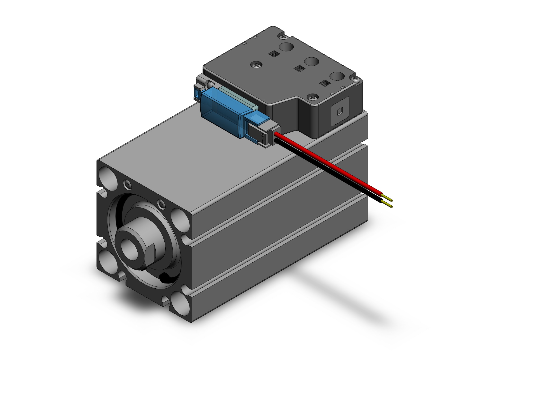 SMC CVQB32-50F-5MZ cyl w/valve, CVQ COMPACT CYLINDER W/VALVE