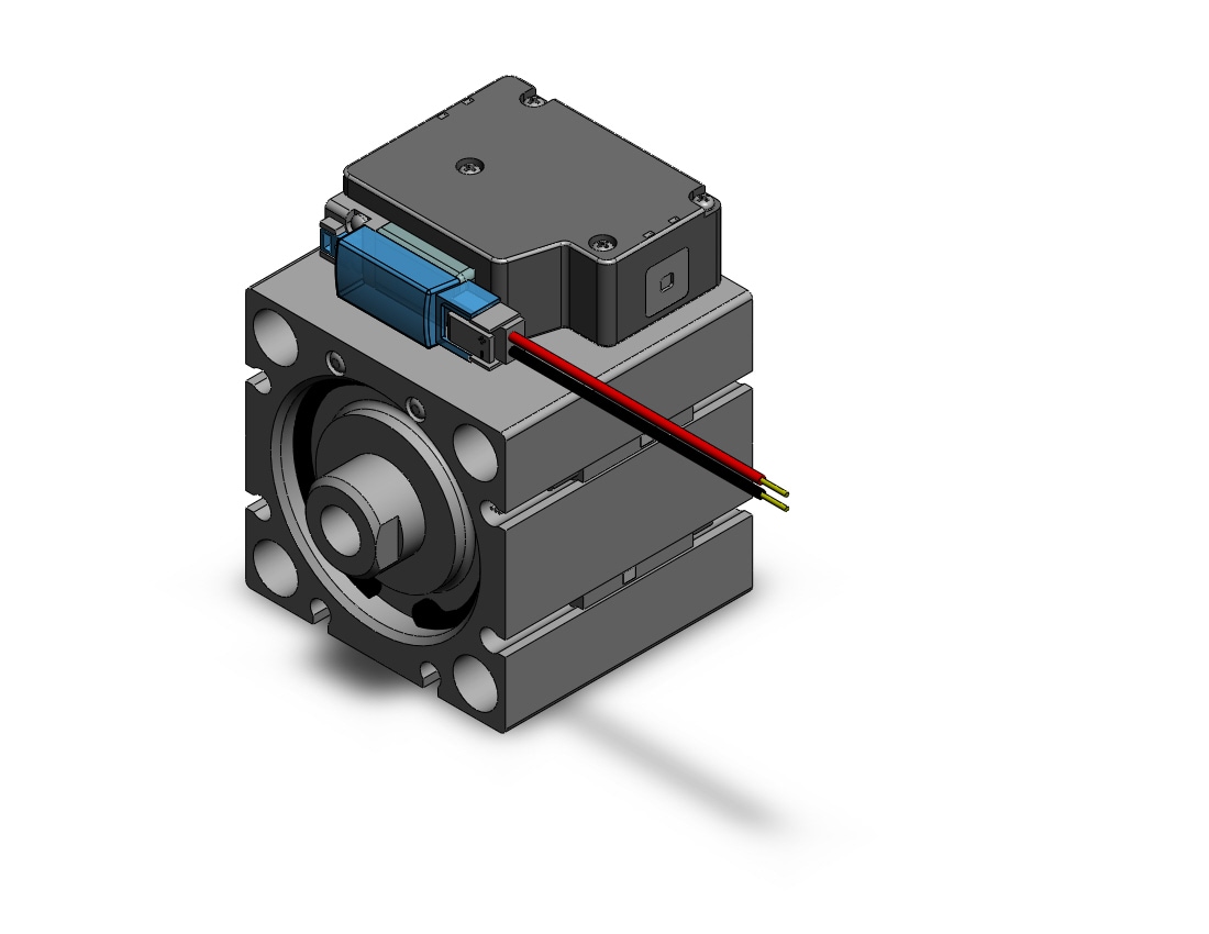 SMC CVQB40-10-M9P-6MUP compact cylinder with solenoid valve, COMPACT CYLINDER W/VALVE