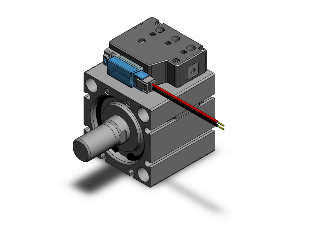 SMC CVQB40-10M-A93LS-5MZ compact cylinder with solenoid valve, COMPACT CYLINDER W/VALVE