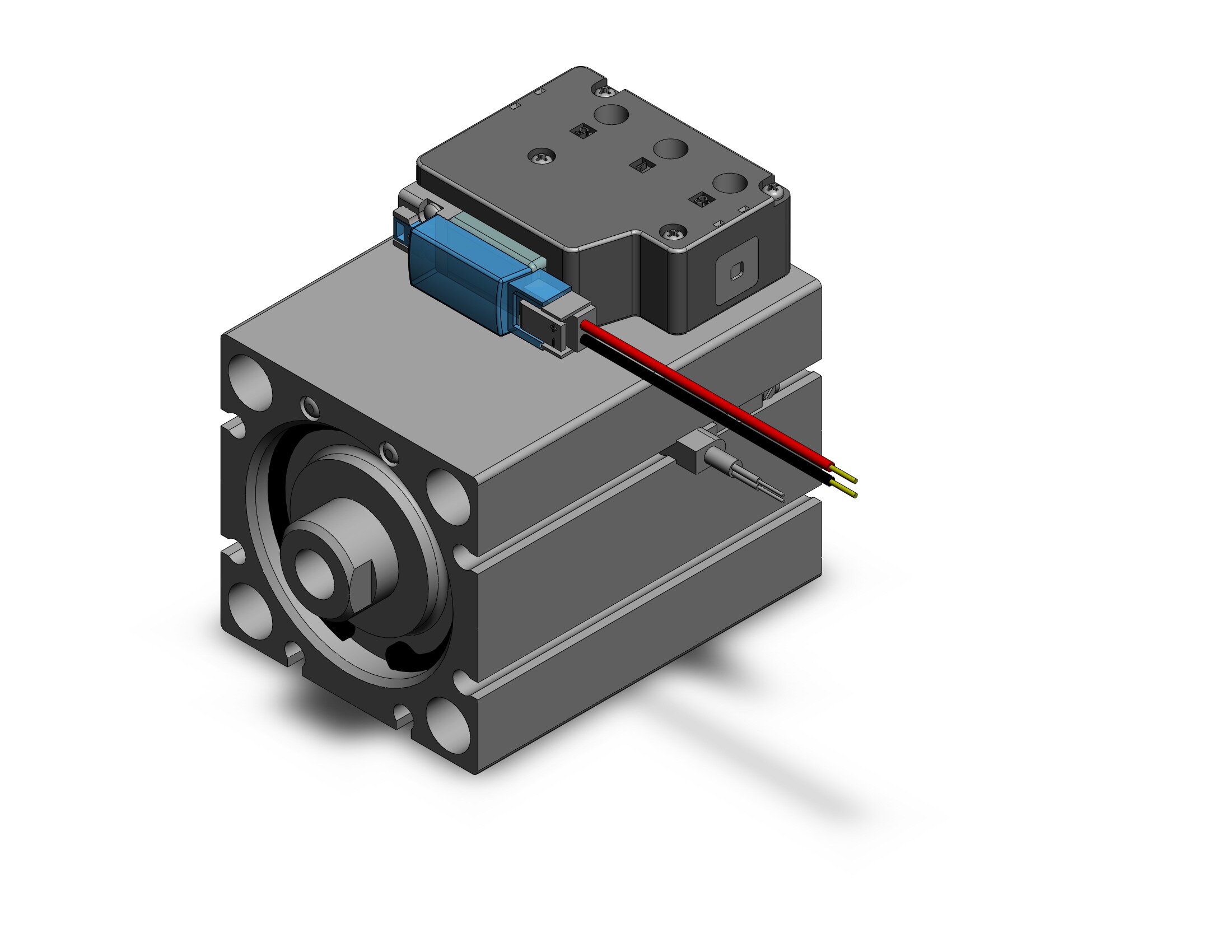 SMC CVQB40-30-A93VLS-5MS compact cylinder with solenoid valve, COMPACT CYLINDER W/VALVE