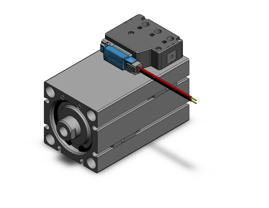 SMC CVQB40-50-M9B-5M compact cylinder with solenoid valve, COMPACT CYLINDER W/VALVE