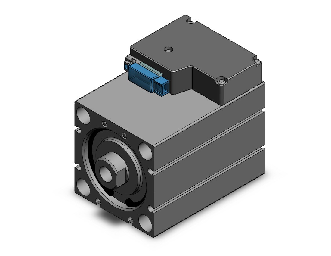 SMC CVQB50-50-5MOZBPF compact cyl w/valve, CVQ COMPACT CYLINDER W/VALVE