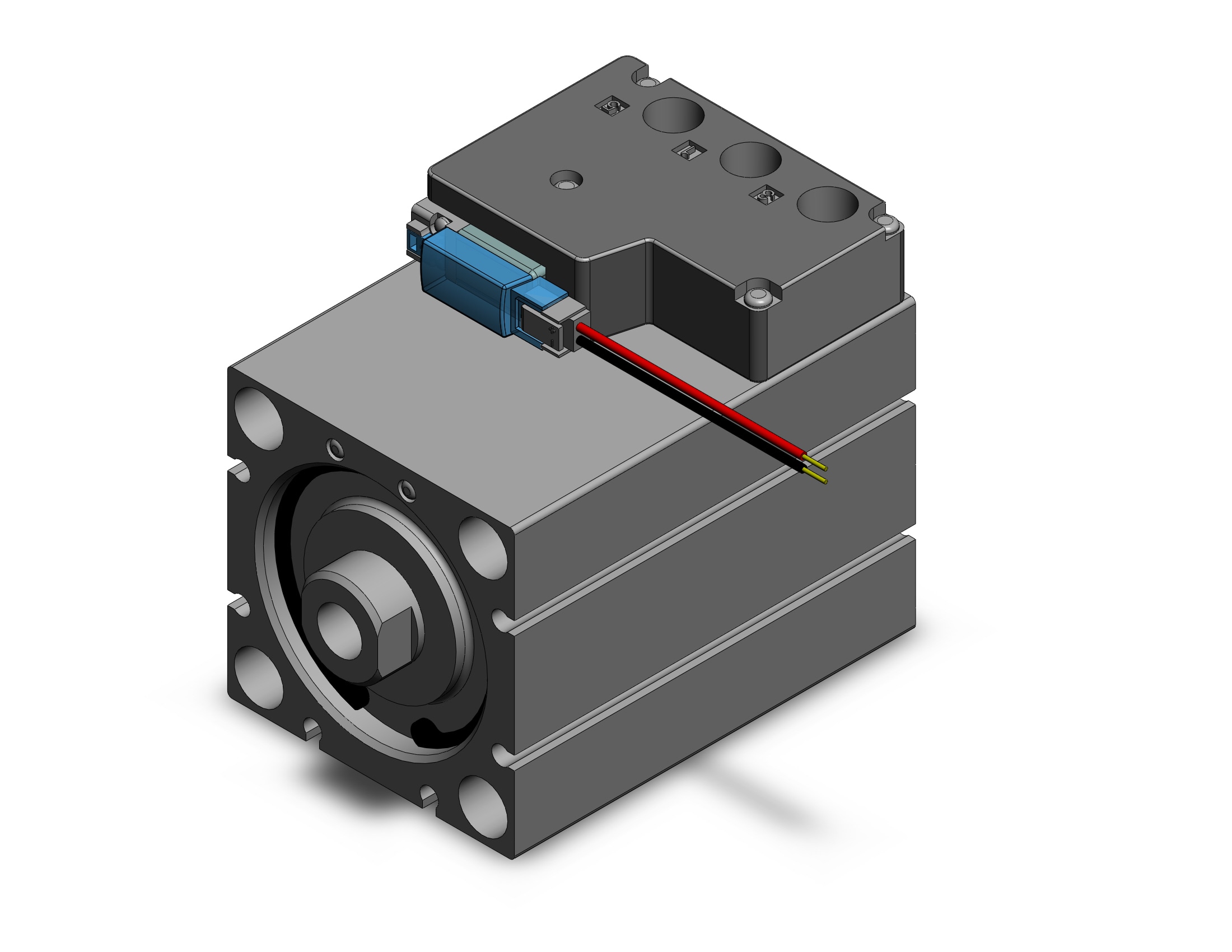 SMC CVQB50-50-5MSN compact cylinder with solenoid valve, COMPACT CYLINDER W/VALVE