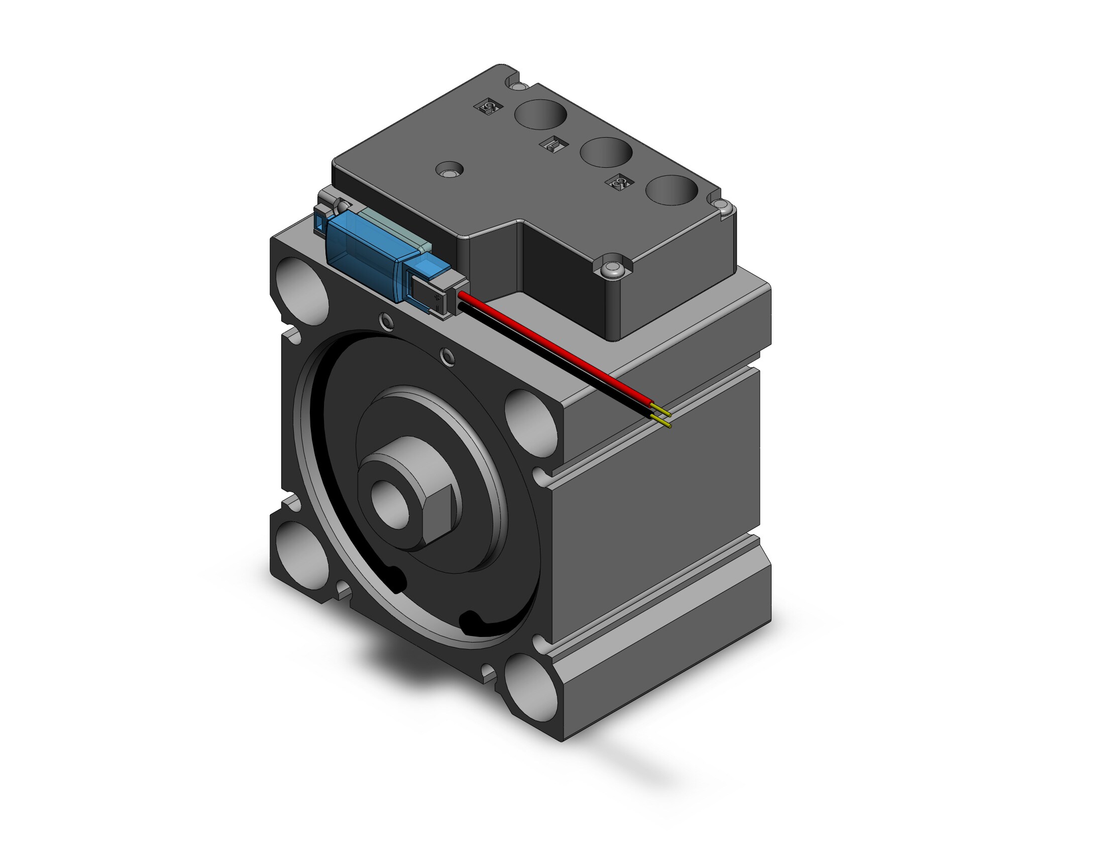 SMC CVQB63-15-5M cyl w/valve, CVQ COMPACT CYLINDER W/VALVE