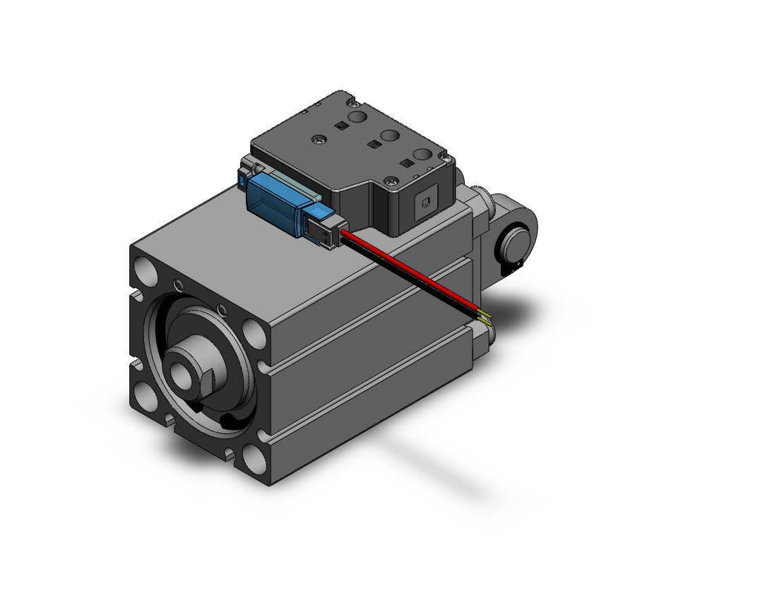 SMC CVQD40-35-5MU compact cyl w/valve, CVQ COMPACT CYLINDER W/VALVE