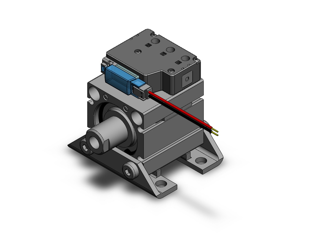 SMC CVQL32-15-M9PWSDPCS-5M compact cyl w/valve, CVQ COMPACT CYLINDER W/VALVE