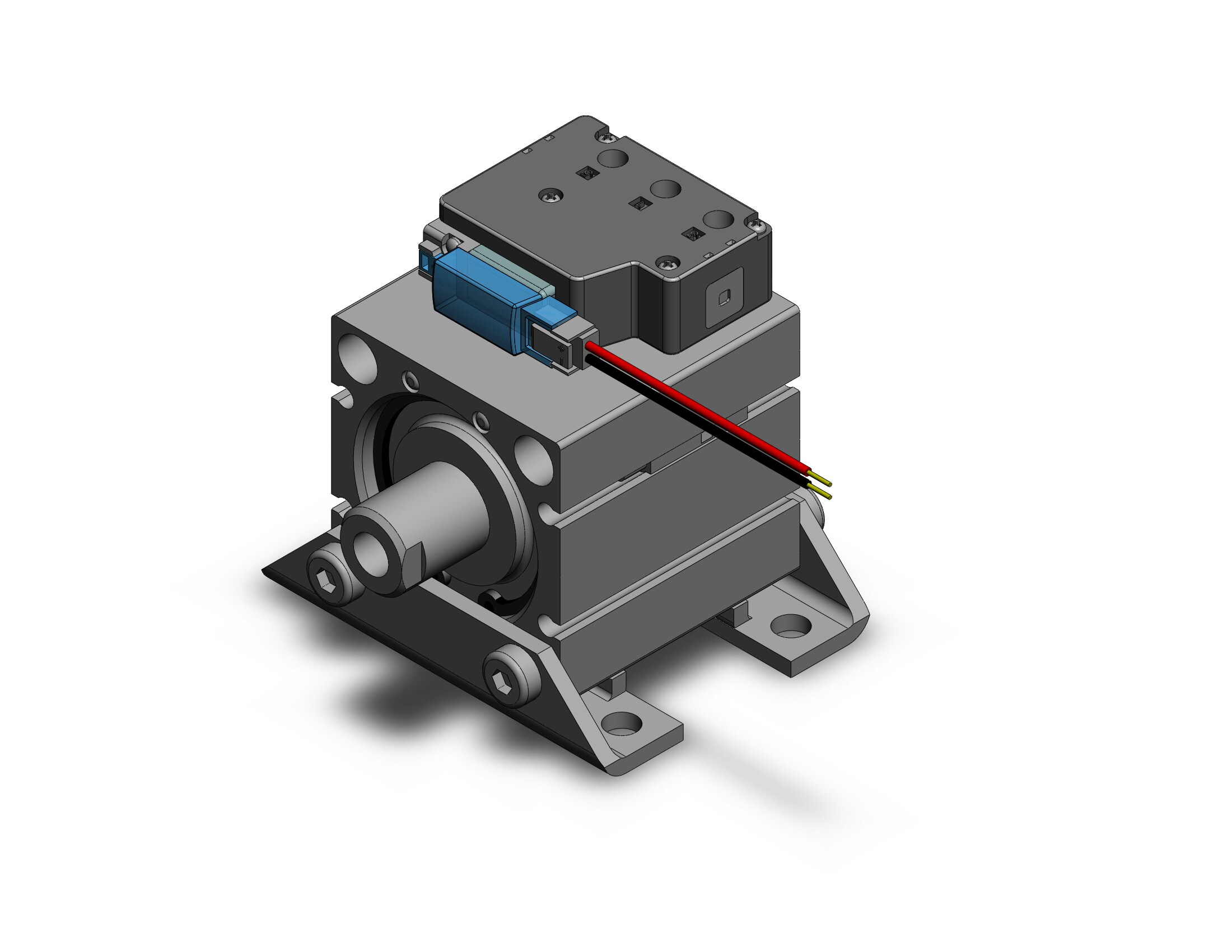 SMC CVQL40-15-M9PMAPCS-5MZ compact cyl w/valve, CVQ COMPACT CYLINDER W/VALVE