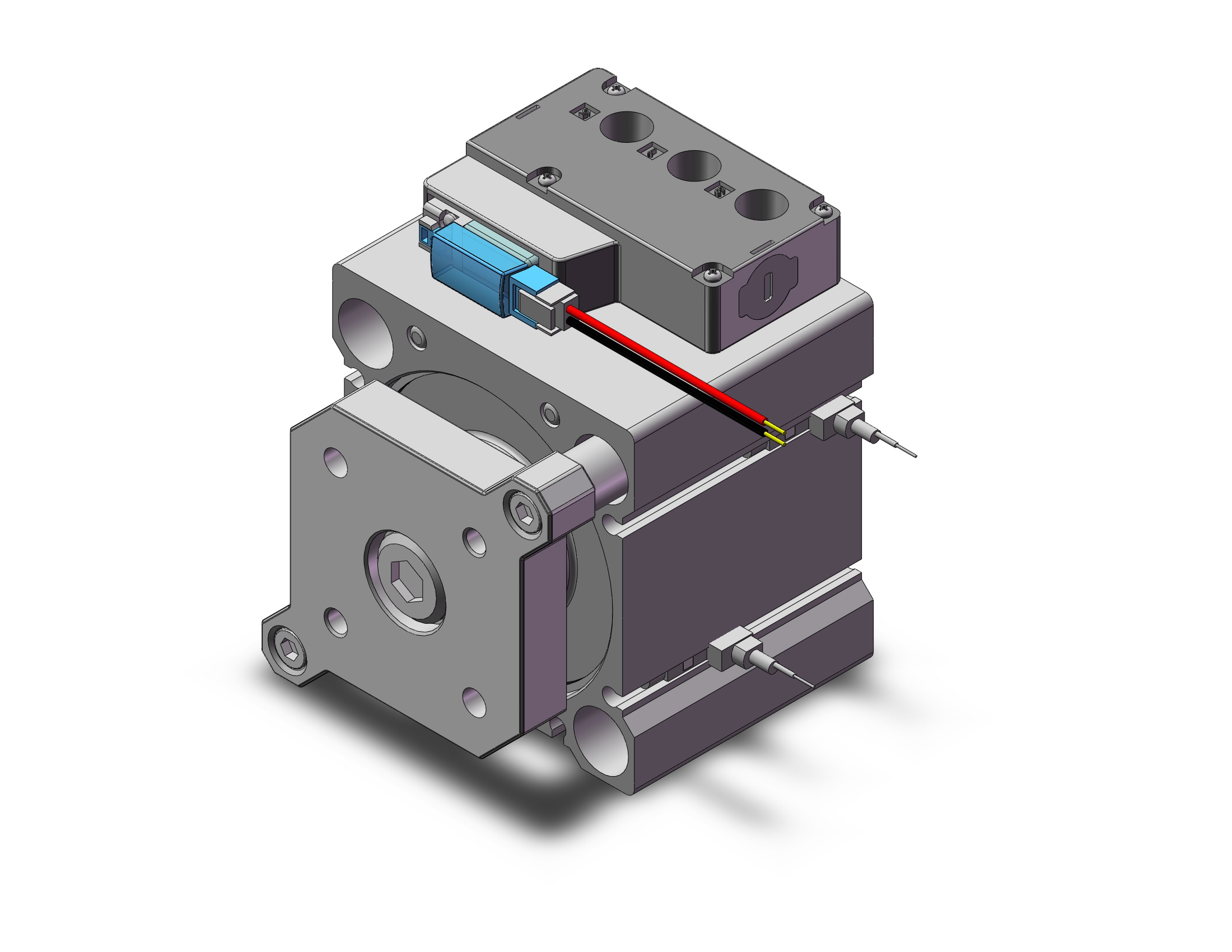 SMC CVQM63-15-M9BSAPCS-5MZ compact cylinder with solenoid valve, COMPACT CYLINDER W/VALVE