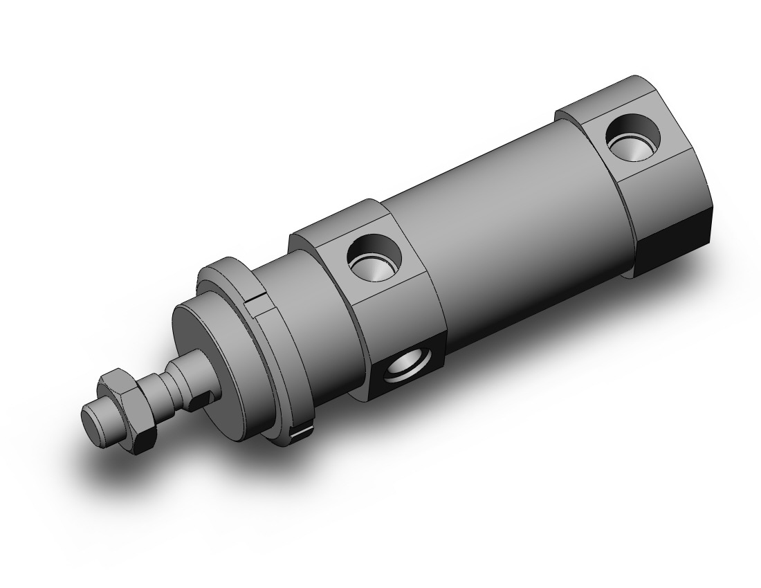 SMC C75F40-10 cyl, european, ISO ROUND BODY CYLINDER, C75, C76