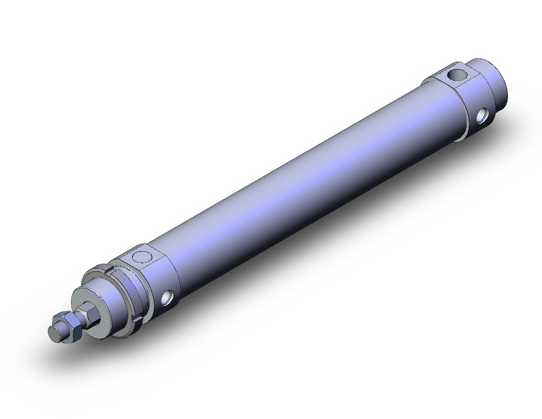 SMC C76KE40-150S cylinder, air, non-rotating, ISO ROUND BODY CYLINDER, C75, C76