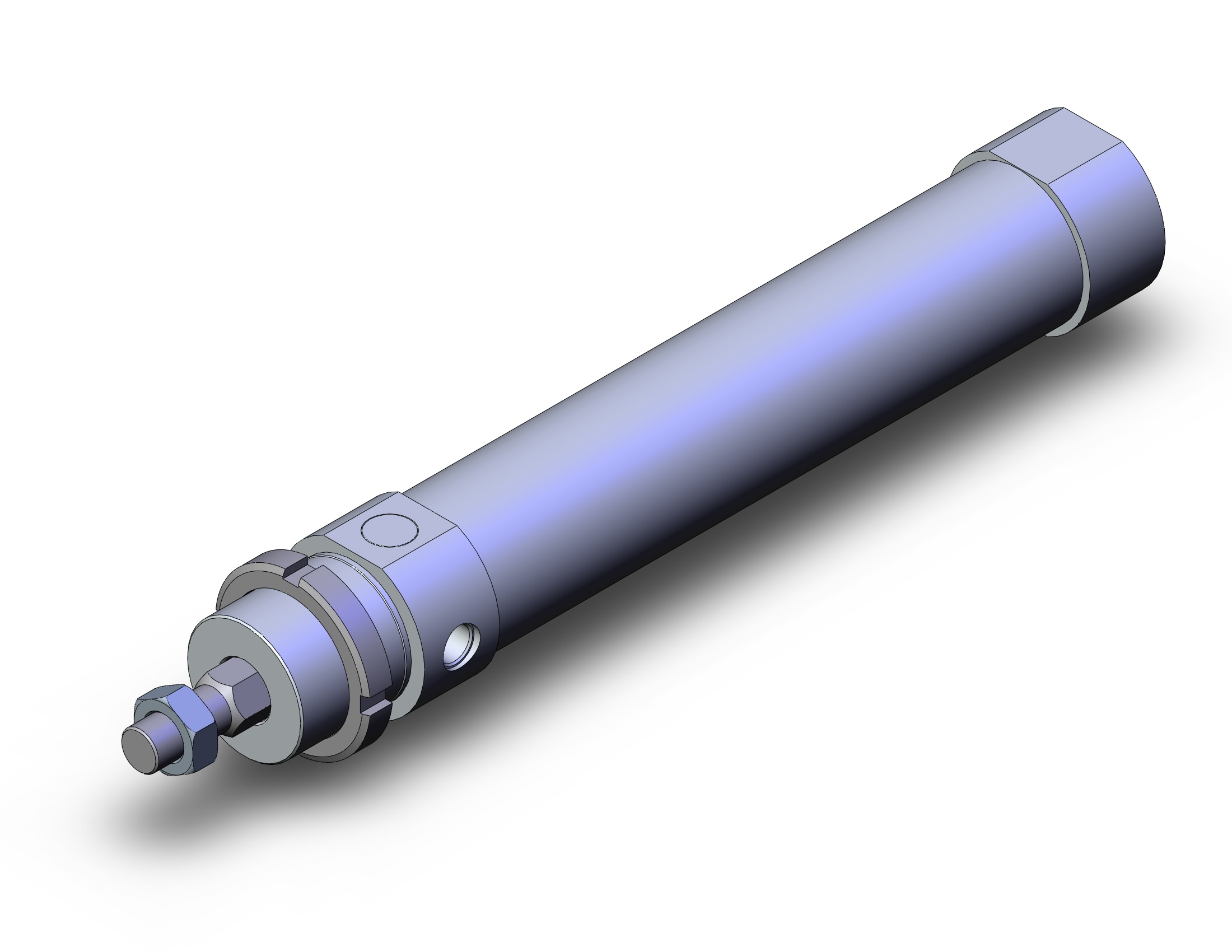 SMC C76KY40-100S cylinder, air, non-rotating, ISO ROUND BODY CYLINDER, C75, C76