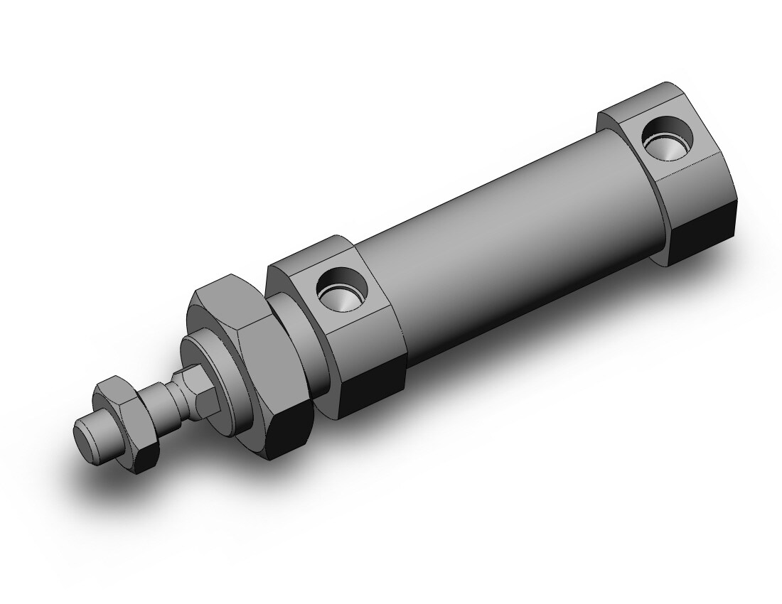 SMC C85KF25-25 cylinder, iso, dbl acting, ISO ROUND BODY CYLINDER, C82, C85