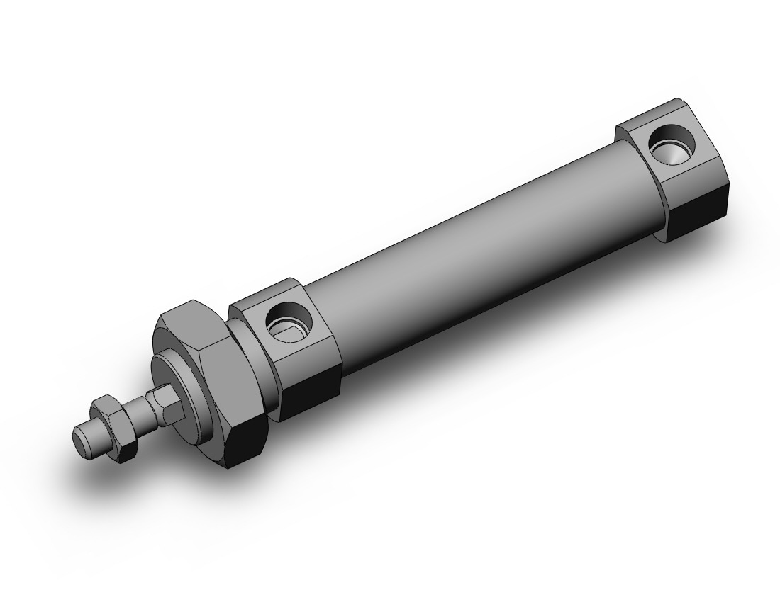 SMC C85KN20-25S cyl, iso, non rotating spr ret, C85 ROUND BODY CYLINDER