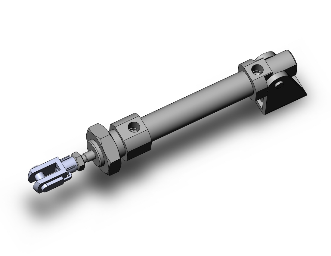 SMC C85N10-25NW cylinder, iso, dbl acting, ISO ROUND BODY CYLINDER, C82, C85