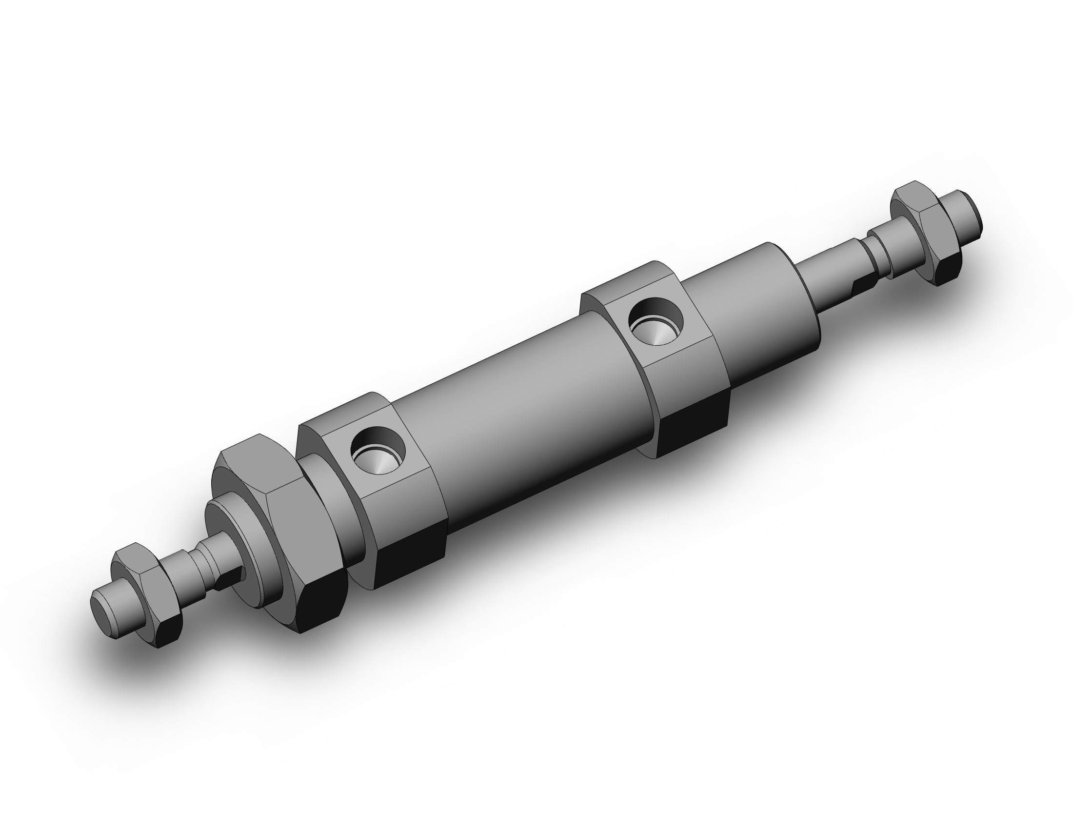 SMC C85WE25-10 cylinder, iso, dbl acting, ISO ROUND BODY CYLINDER, C82, C85