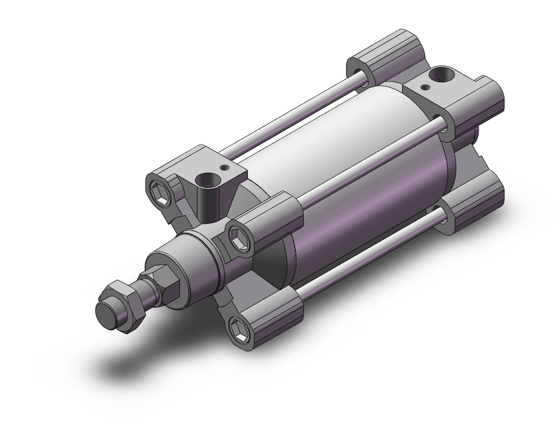 SMC C96KB80-100C cylinder, tie rod, ISO TIE ROD CYLINDER