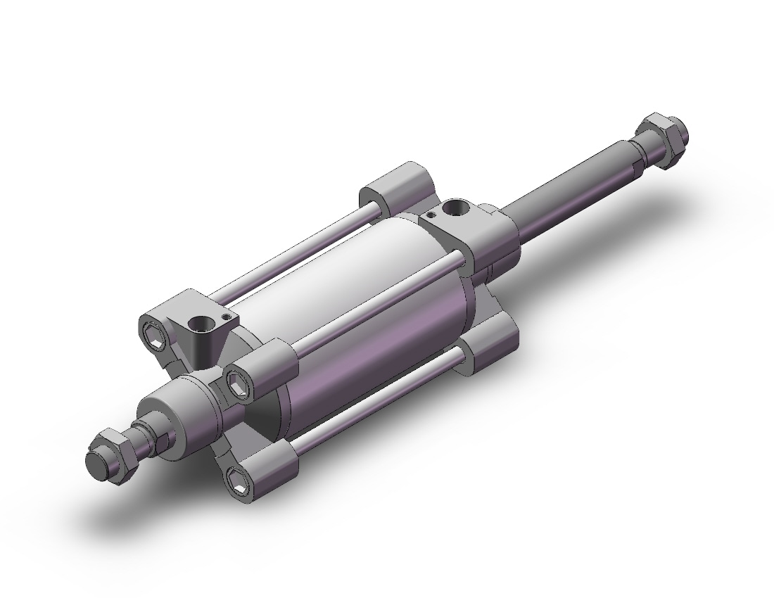 SMC C96SB80-100CW cylinder, tie rod, ISO TIE ROD CYLINDER