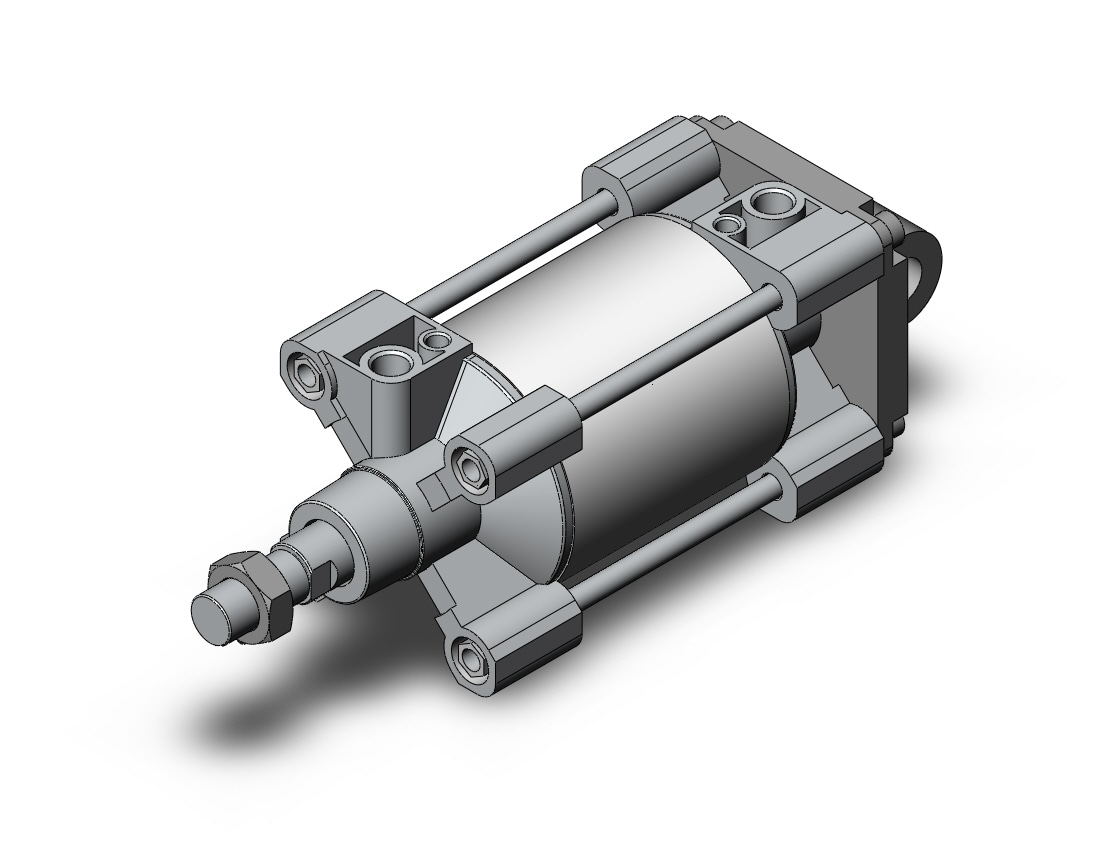 SMC C96SC125-100 cylinder, tie rod, ISO TIE ROD CYLINDER