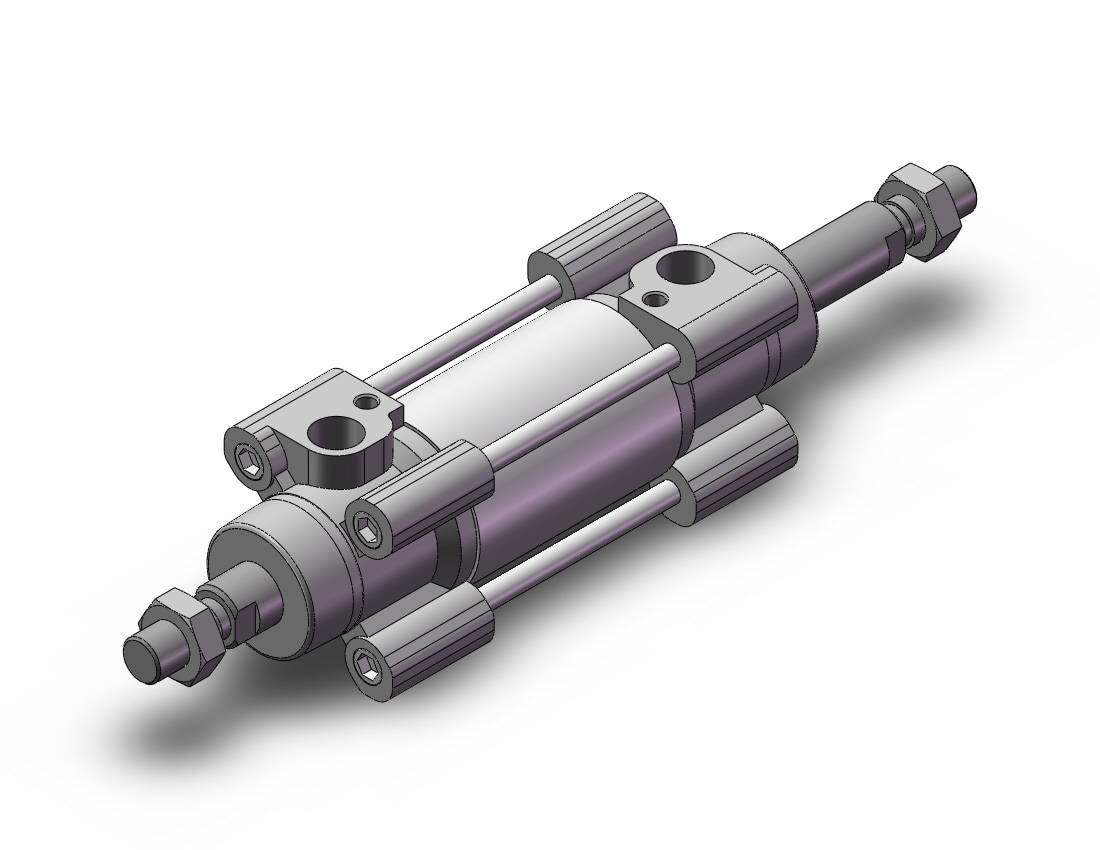 SMC C96SDB40-25CW cylinder, tie rod, ISO TIE ROD CYLINDER