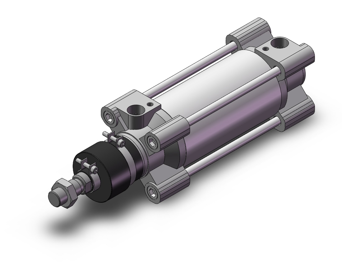 SMC C96SDB63-80CK cylinder, tie rod, ISO TIE ROD CYLINDER