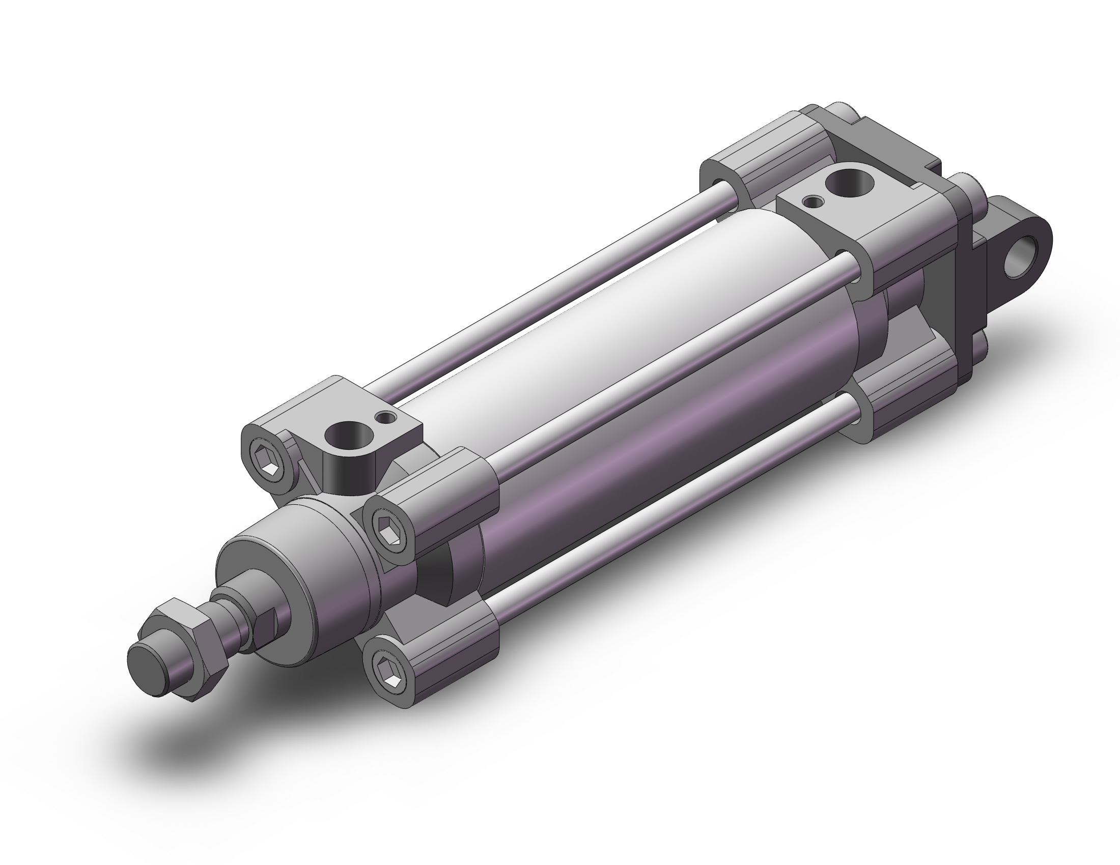 SMC C96SDD50-100C cylinder, tie rod, ISO TIE ROD CYLINDER